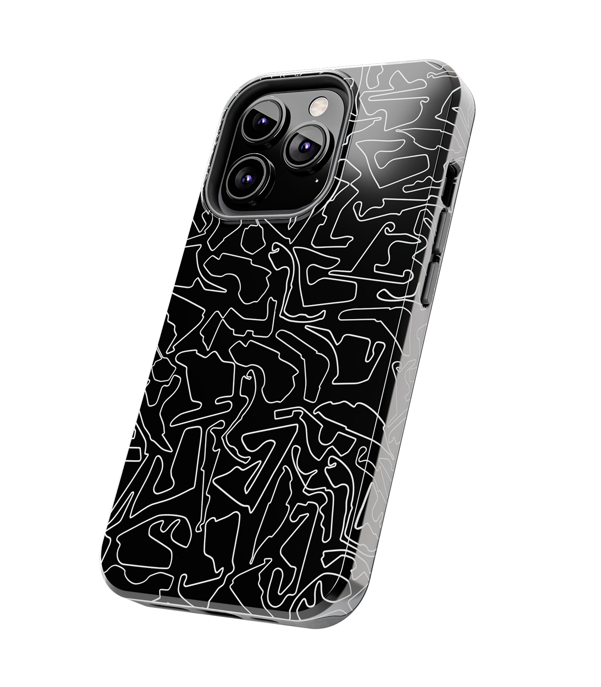 Track Outline Tough iPhone Case